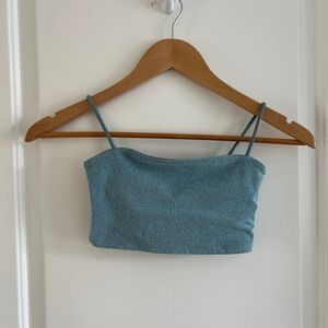 Blue Women's sports bra